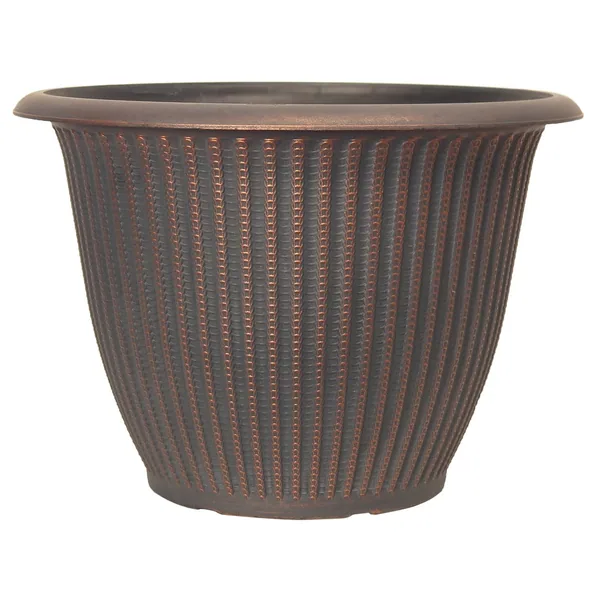 Grower Select 16.00 Piper Planter Vintage Copper 5.7gal - 16.5in OD x 11.8in H (Case of 40)