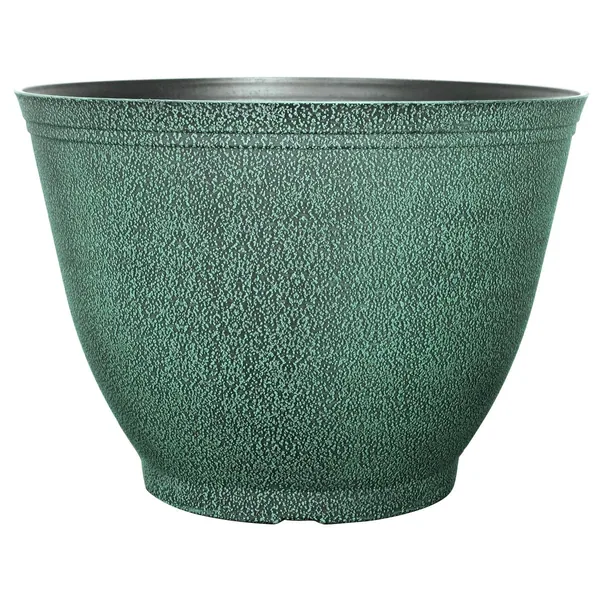 Grower Select 16.00 Sugared Sand Rimless Planter Brushed Teal 6.5gal - 16.1in OD x 11.4in H x 9.1in BD — Case of 27