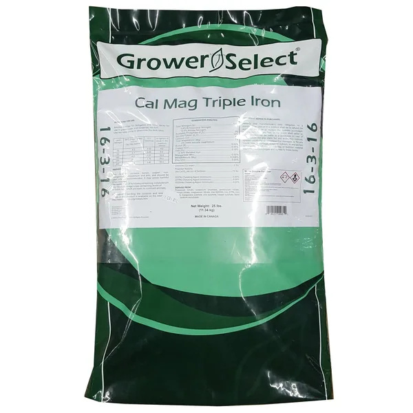 Grower Select 16-3-16 Cal-Mag Triple Iron 25lb
