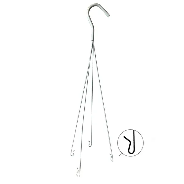 Grower Select 16 in White Hanging Basket with Coco Liner — Case of 25 - Image 2