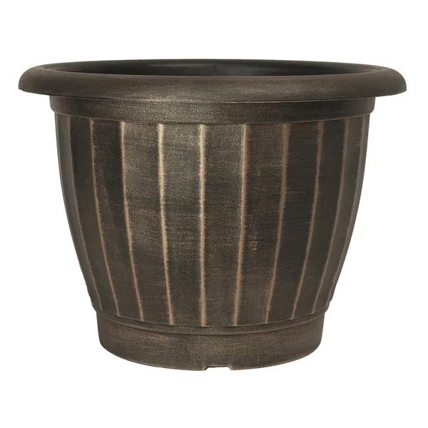 Grower Select 17.00 Castella Planter Brushed Champagne 7gal - 17.3in OD x 12.6in H — Case of 29