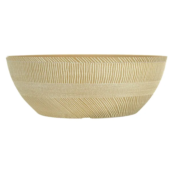Grower Select 17.00 Sandthatch Bowl Powdered Ginger 2.2gal - 17in OD x 6in H x 10.6in BD (Case of 20)