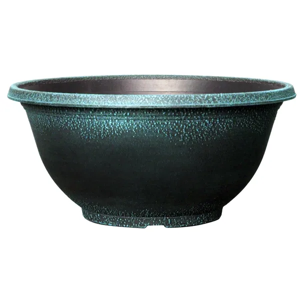 Grower Select 17.00 Sugar Sand Bowl Brushed Teal 3.3gal - 16.9in OD X 6.3in H X 8.5in BD (Case of 50)