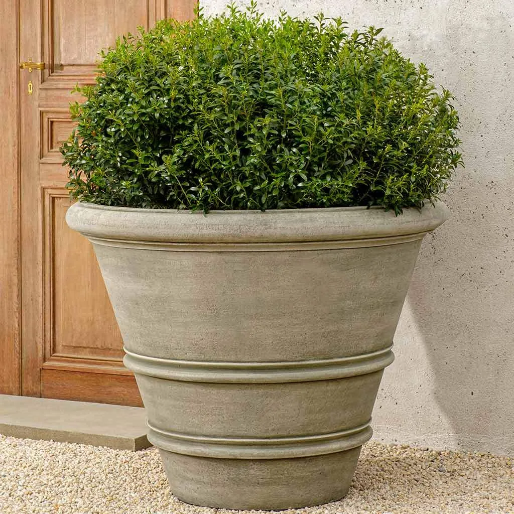 Grower Select 17.20 Rattan Rolled Rim Planter Antique Brass — Case of 20 - Image 2