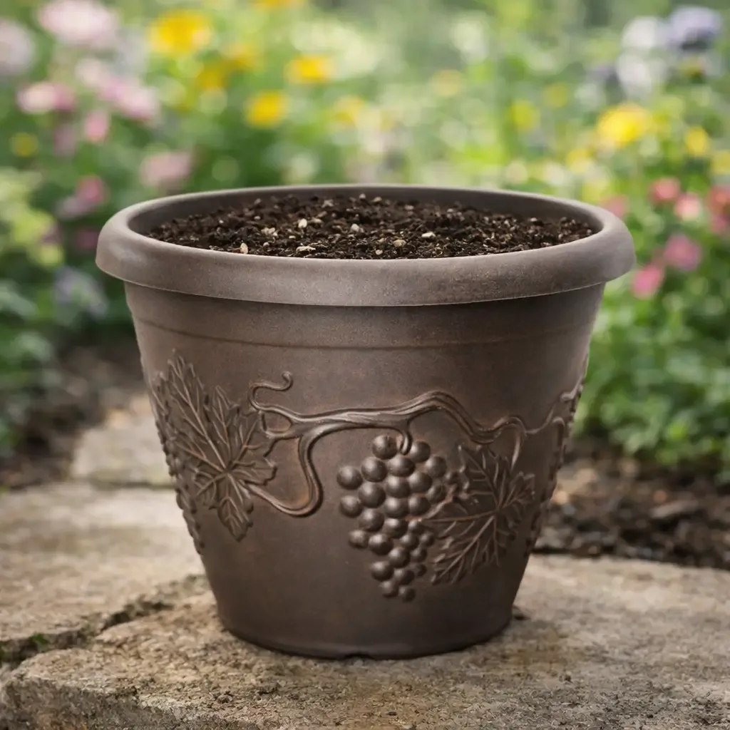 Grower Select 18.00 Grapevine Pot Black / Bronze — Case of 12 - Image 2