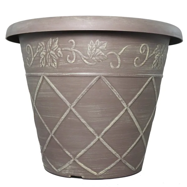Grower Select 18.00 Lattice Pot ACP Aged Cappuccino 7.45gal — Case of 15