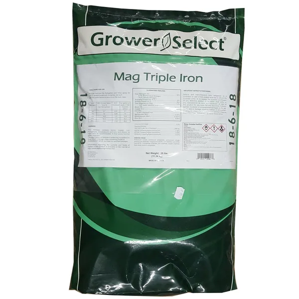 Grower Select 18-6-18 Mag Triple Iron 25Lb