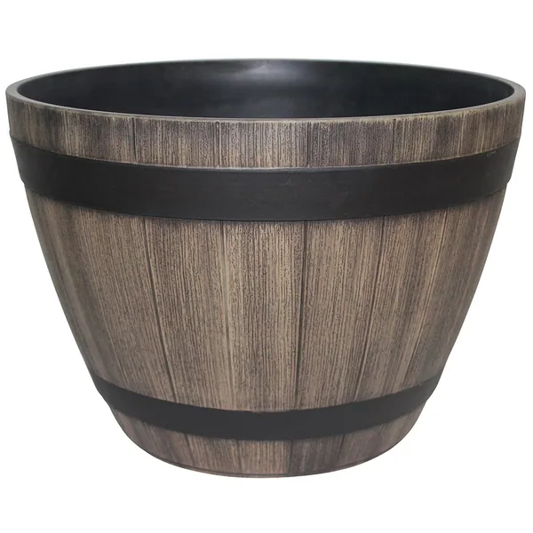 Grower Select 18in Wine Barrel Kentucky Walnut W/Black Bands — Case of 8