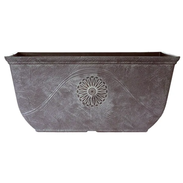Grower Select 20.00 Anaheim Window Box Antique Slate, 20.0in L x 10.0in W x 9in H x 13.6in BD, 20.37 Liters, 5.4 Gallons (Case of 24)