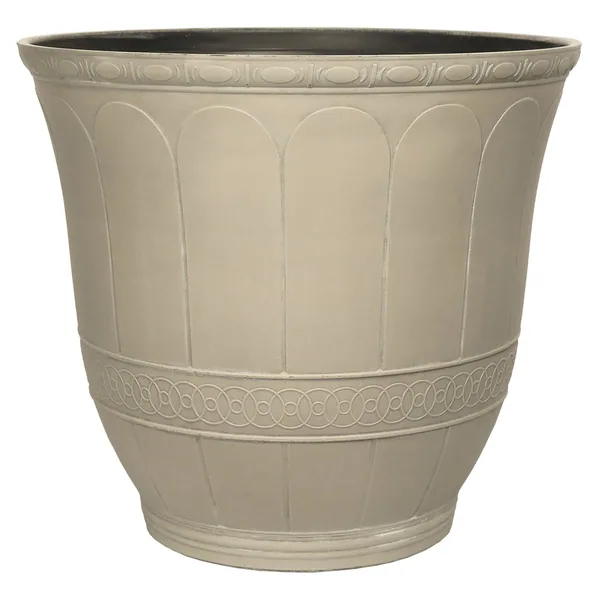 Grower Select 20.00 Scalloped Flare Planter Brushed Antique Brass 11.1gal Soil Vol - 20in OD x 16in T (Case of 11)