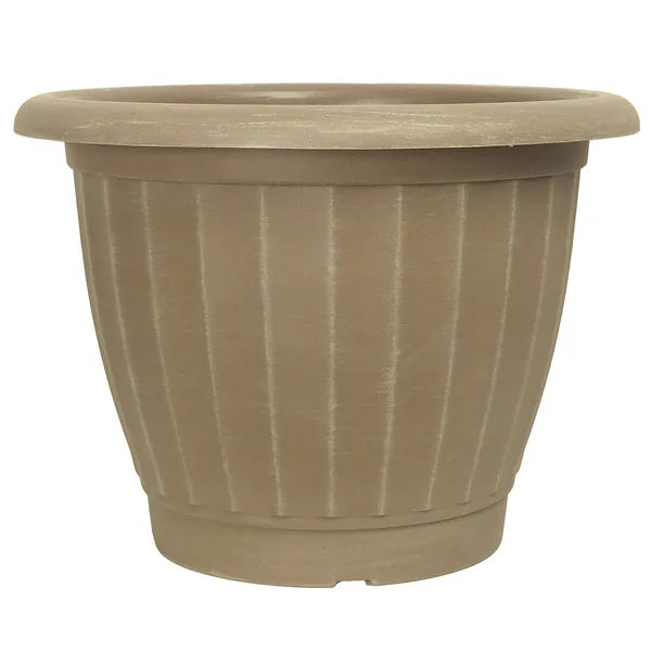 Grower Select 21.00 Castella Planter ACP Aged Cappuccino 12.6gal - 21in OD x 15in H — Case of 15