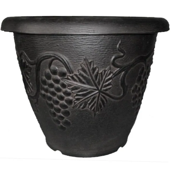 Grower Select 21.00 Grapevine Pot Black Each