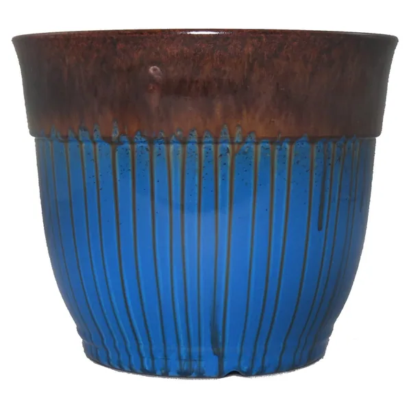 Grower Select 4.35qt Dixie Planter Red Royal Blue Drip #23 — Case of 40