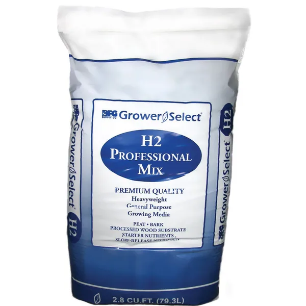 Grower Select H2 MTI 2.8cf Peat/Southern Bark Mix