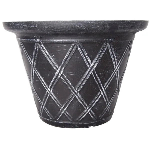 Grower Select Enviroblend 16in Lattice Planter Weathered Black — Case of 12
