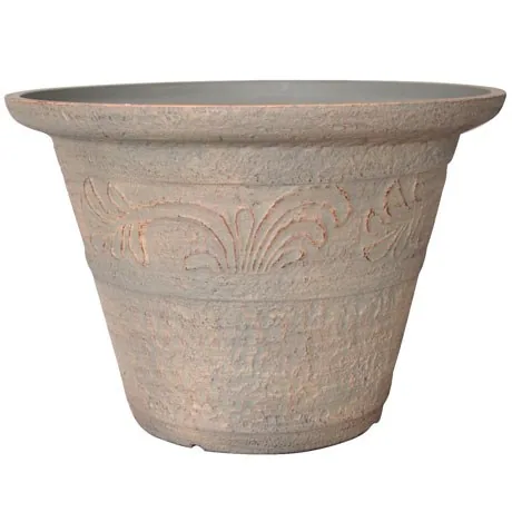 Grower Select Enviroblend 16in Tumbled Scroll Planter Earth — Case of 12