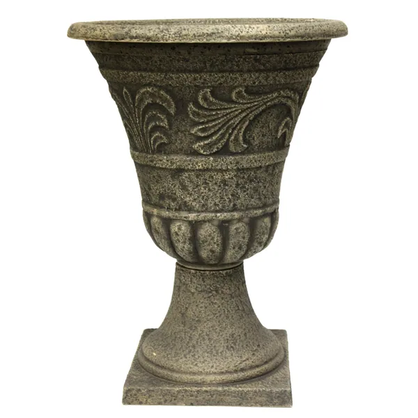 Grower Select Enviroblend 16in Tumbled Scroll Urn Stone (Case of 4)