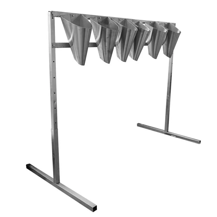 Grower Select Galvanized Cone Transport Stand - Fits 12.00 to 16.00 Cone Basket - Image 2