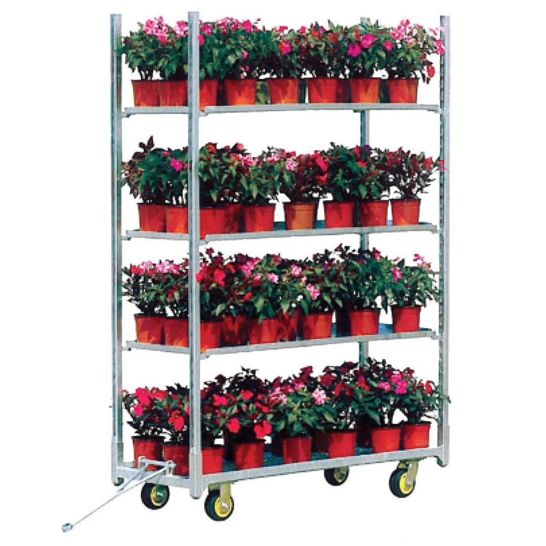 Grower Select Galvanized Transport Stand for SSCQEPP14 Queen Isabella Parasol Hanging Basket Planter (Case of 36) - Image 2