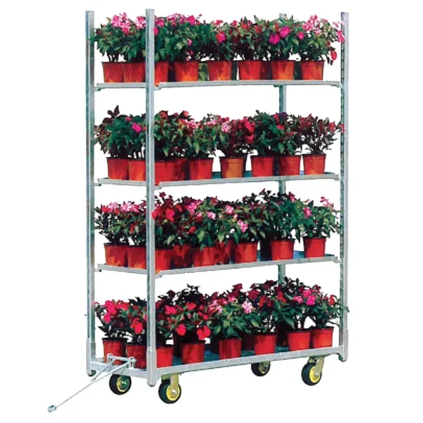 Grower Select GS 2259 TRANSPORT & DISPLAY CART W/3 SHELVES 5IN WHEELS - Image 2