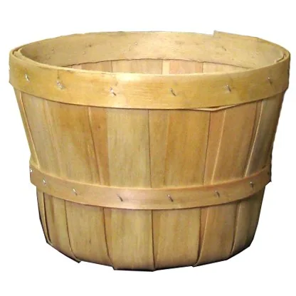 Grower Select Half Peck Basket Natural — Case of 12