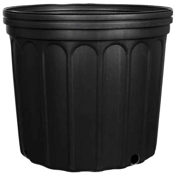 Grower Select Nursery Pot, Blow Molded, Black, 11.02in x 9.84in, 3.37Gal, 3Gallon — Case of 25