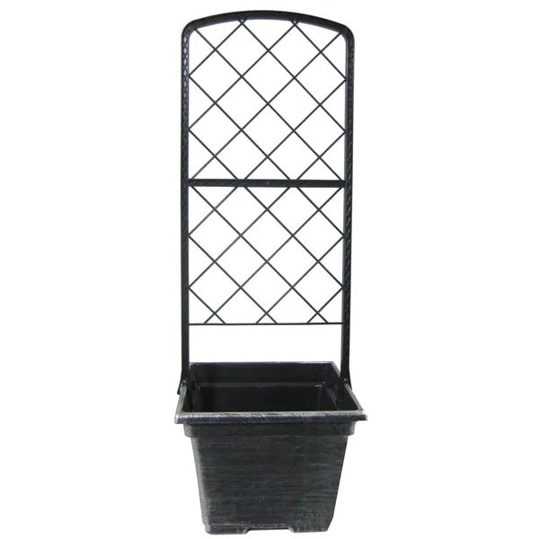 Grower Select Trellis X w/ 08.00 Square Pot Black / Silver — Case of 40