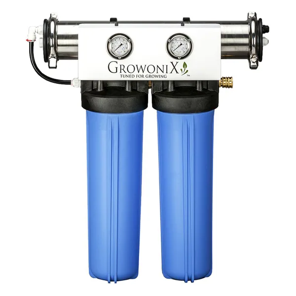 GrowoniX EX Series Tall 1000 GPD Reverse Osmosis System, High Flow Cold Water Me