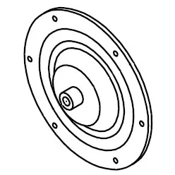 H.E. Anderson 19498 Diaphragm 1/2" Teflon