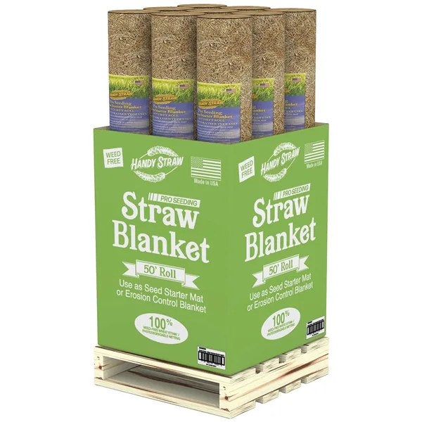 Handy Straw 4x50' Straw Blanket — Case of 9