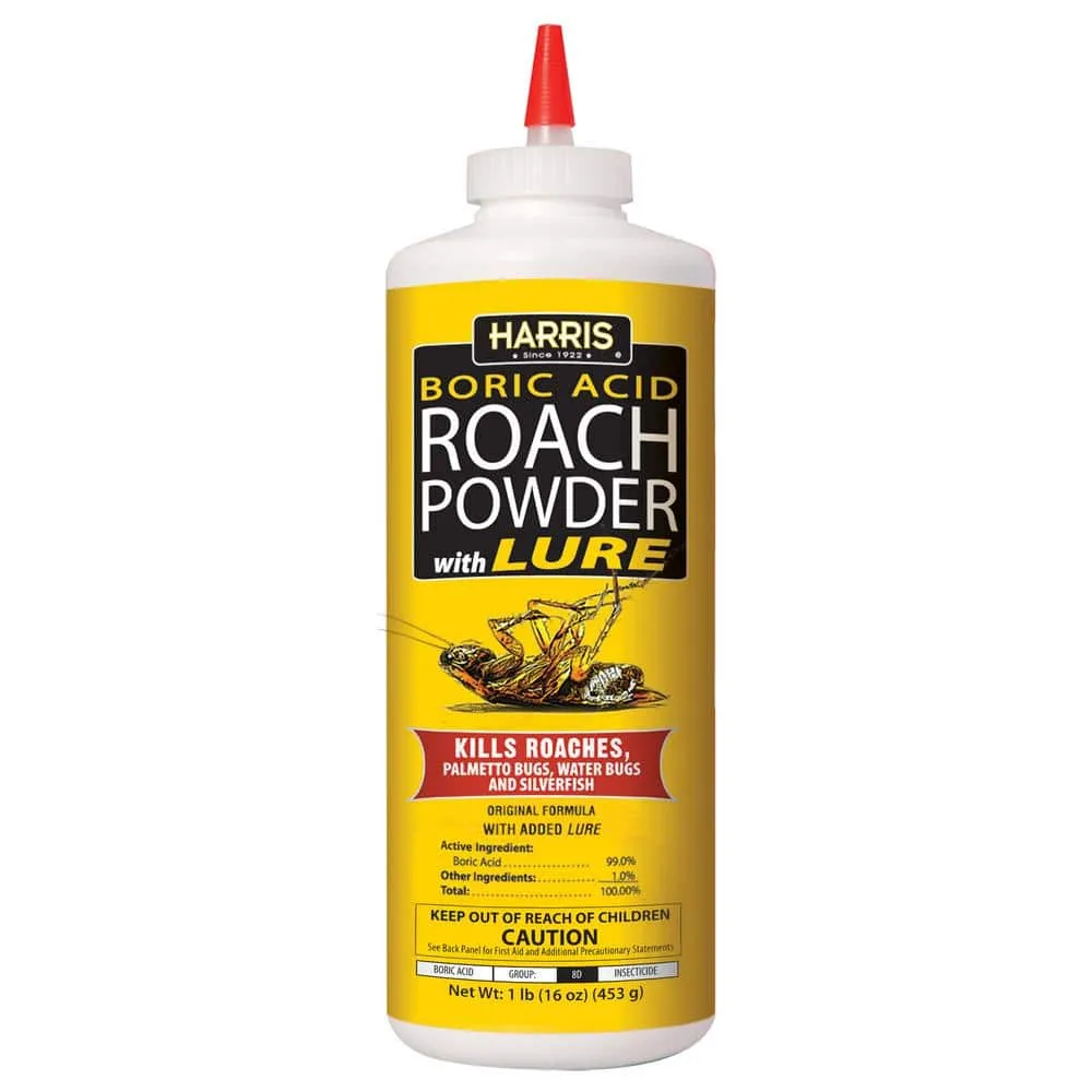 Harris 16oz 99% Boric Acid Roach Powder w/ Lure - Image 2