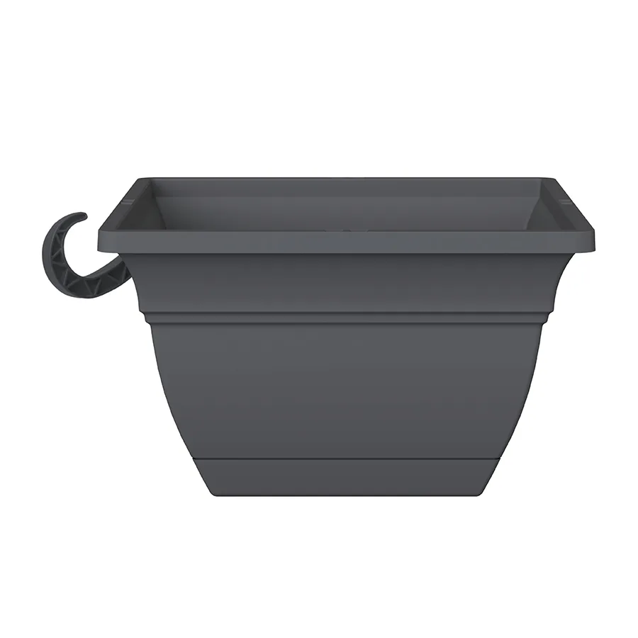 HC 12" Eclipse Square Hanging Basket Warm Gray - Image 2