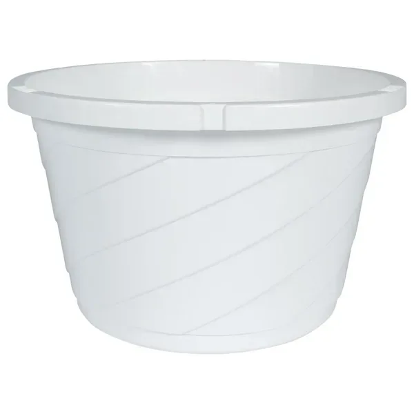 HC 12" Euro Hanging Basket Planter White - Image 2