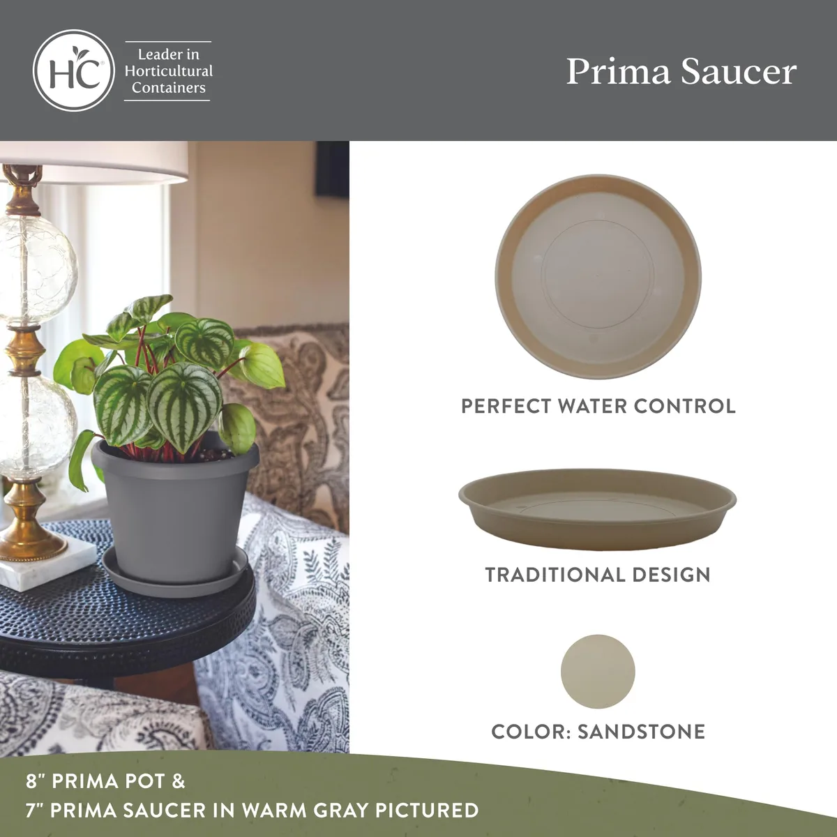 HC 14" Classic Prima Saucer Sandstone - Image 2