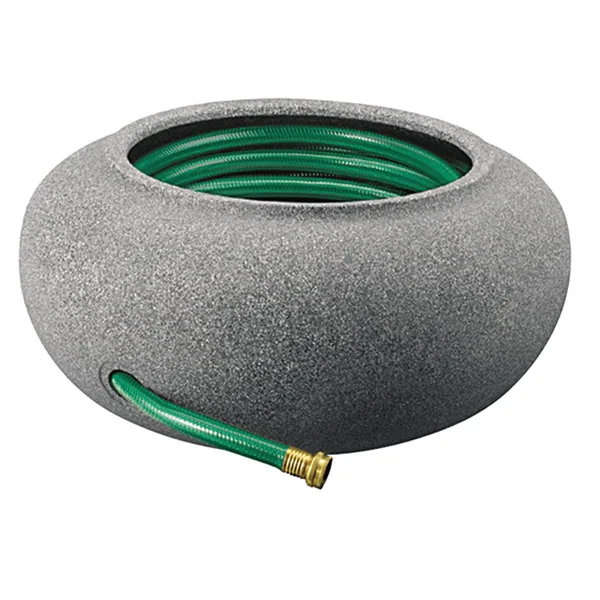 HC 21" Garden Hose Pot Black Granite Akro Mils
