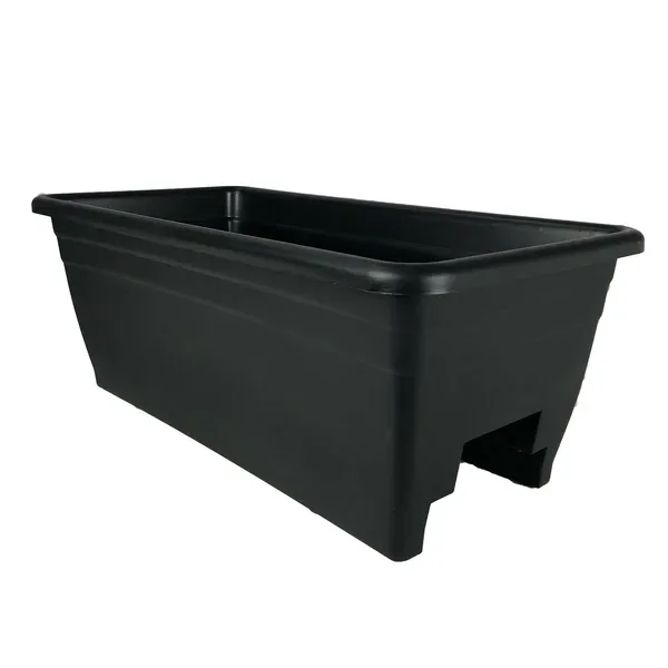 HC 24" Deck Rail Box Planter Black - Image 2