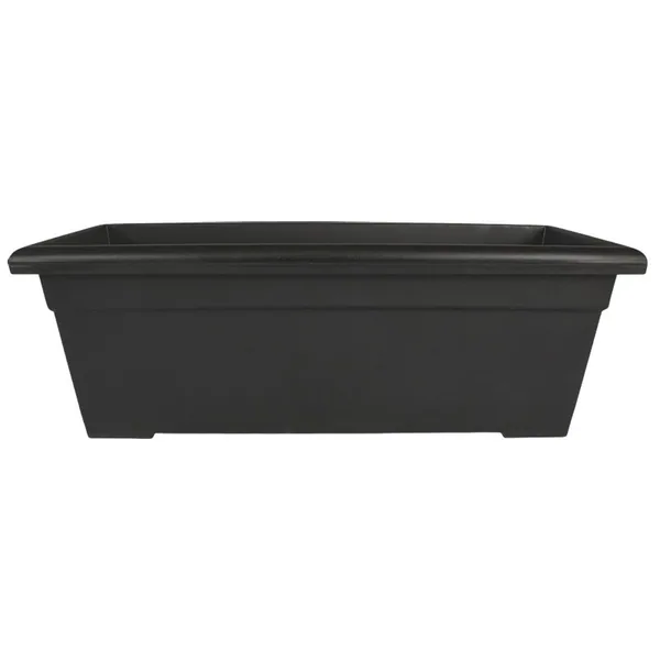HC 28" Romana Deck Planter Black