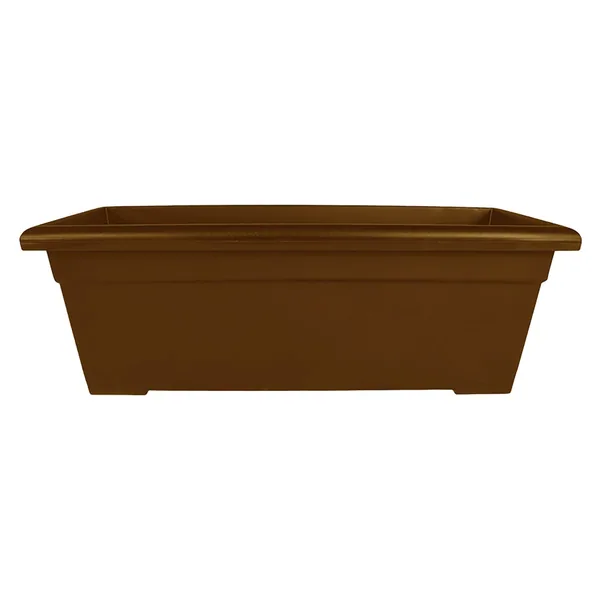 HC 28" Romana Deck Planter Chocolate Akro Mils