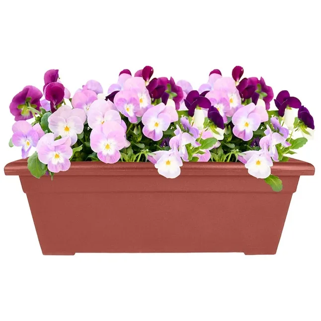 HC 28" Romana Deck Planter Clay Akro Mils - Image 2