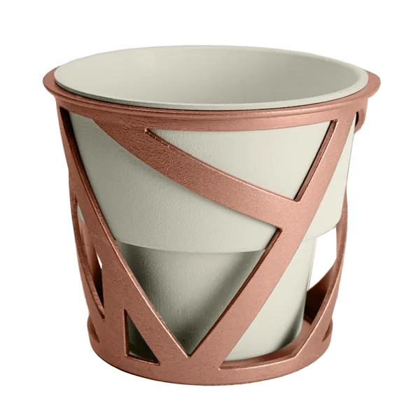 HC 6" Curio Planter Cottage Stone w/ Copper Stand