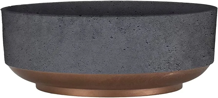 HC 8" Capri Bowl Faux Concrete - Image 2