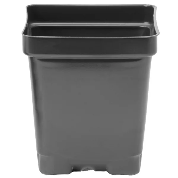 HC Companies DILLEN DSQVP325PF/D 03.25 SQUARE PF PRESS FIT VAC POT DEEP BLK BLACK (Case of 450)