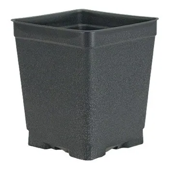 HC Companies DILLEN DSQVP45PF/D 04.50 SQUARE PF PRESS FIT VAC POT DEEP BLACK (Case of 375)