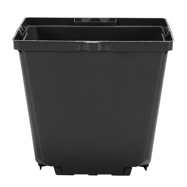 HC Companies DLN 04.50 SQUARE QUICK LOCK POT WITH WAVE LOCK TAG SLOT BLACK, 4.25in OD x 3.835in H, 1.6 Pint,.752 Liter (Case of 660)
