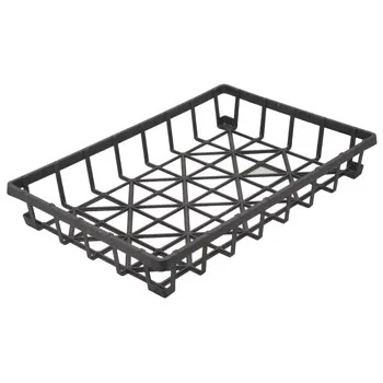 HC Companies Dillen Sunnyside Open Flat Tray, Black (Bundle of 25)