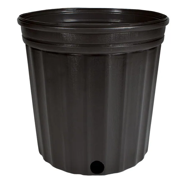 HC Dillen 2G 600 Reg Nursery Pot BK, Blow Molded, Trade 2 Gallon, Black, 1.72Gal, 2Gallon