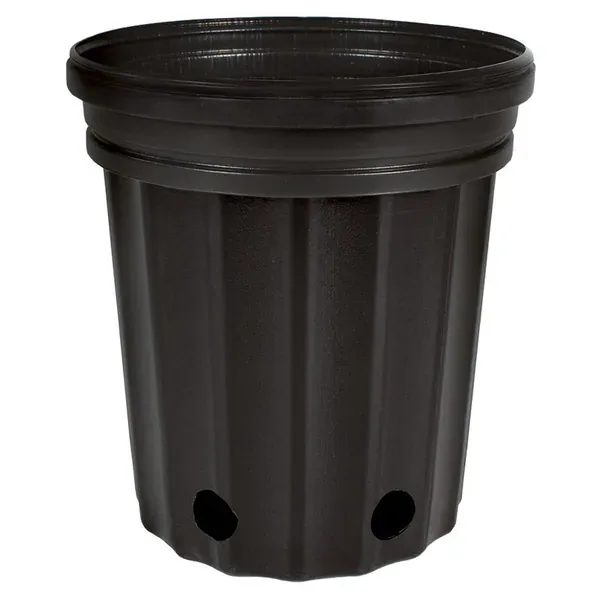 HC Dillen Elite 400 Nursery Pot, Blow Molded, Trade 1 Gallon, True, Black, 1.00 Gal, 1Gallon - Image 2