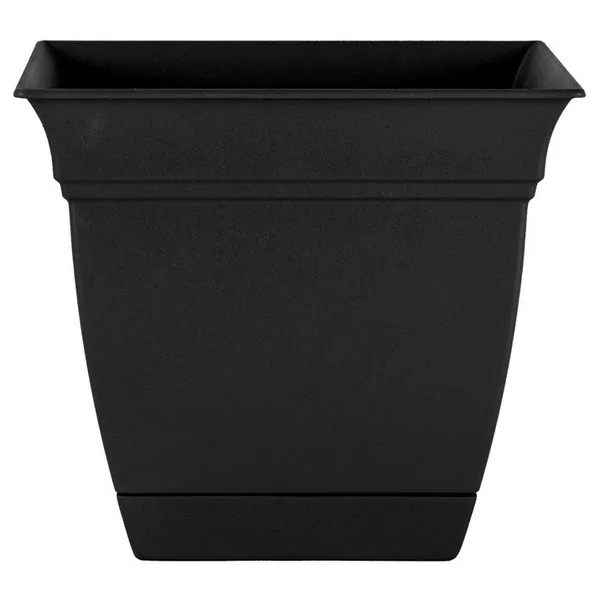 HC Eclipse Square Planter Black