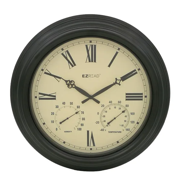 Headwind 18" EZ Read In/Out Clock Metal