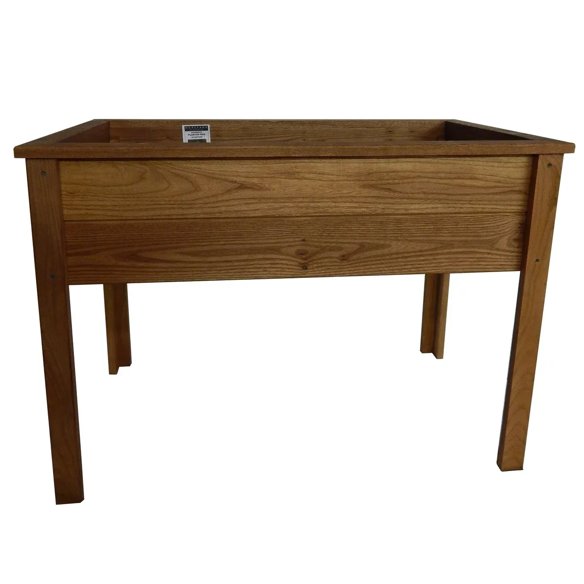 Heritage Wood Planter Box 8.5"x24" Stained Walnut - Image 2